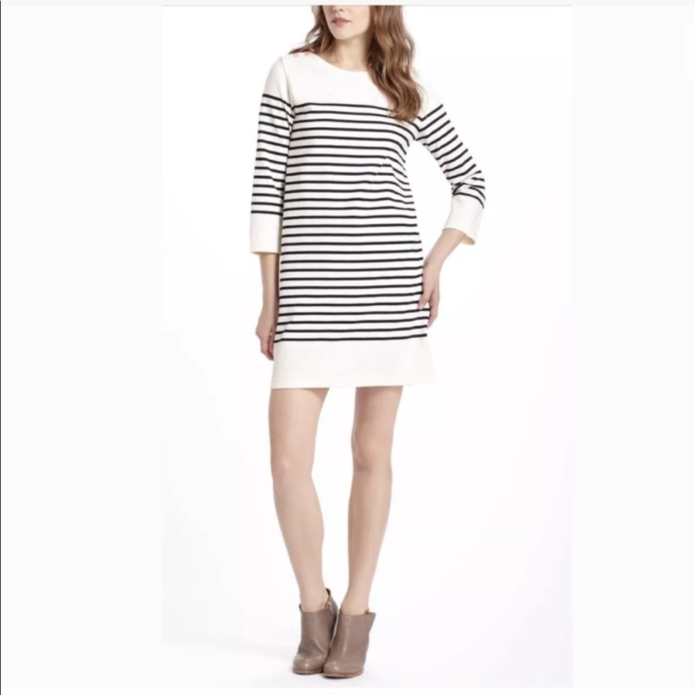 Anthropologie Allihop Belmont Button Sailor Dress